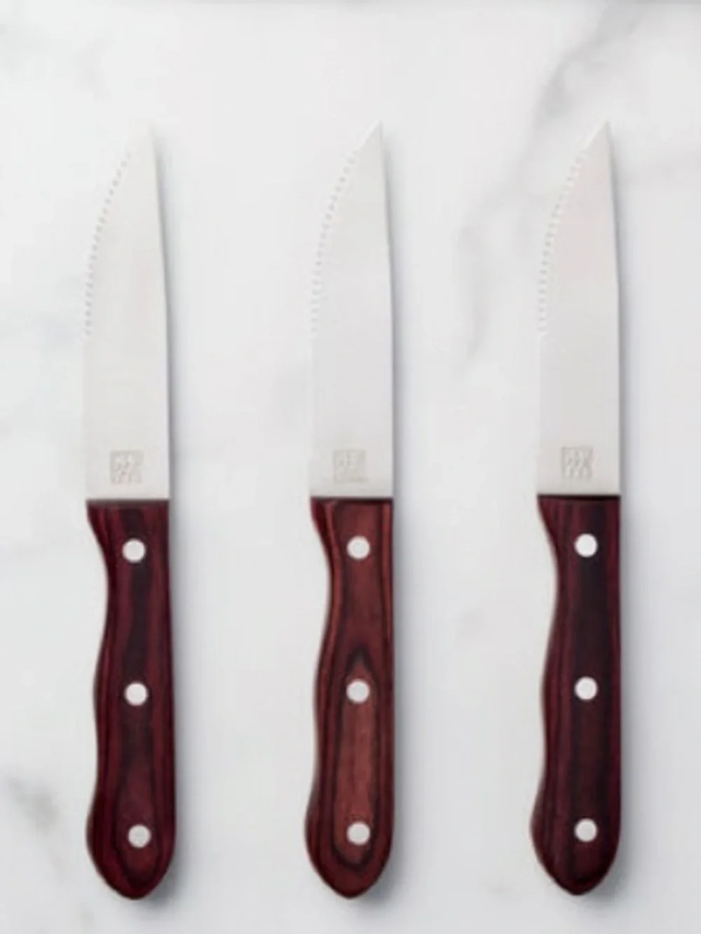 New Zwilling Set of 3 Serrated Steak Knife Set 🥩